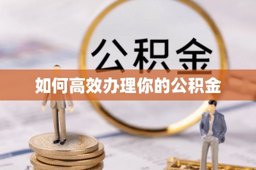 内埔如何高效办理你的公积金