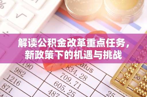 内埔解读公积金改革重点任务，新政策下的机遇与挑战