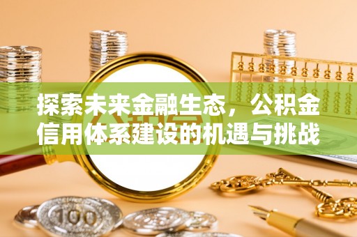 内埔探索未来金融生态，公积金信用体系建设的机遇与挑战