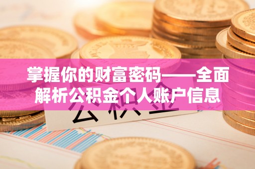 内埔掌握你的财富密码——全面解析公积金个人账户信息