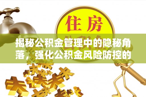内埔揭秘公积金管理中的隐秘角落，强化公积金风险防控的必要性与路径